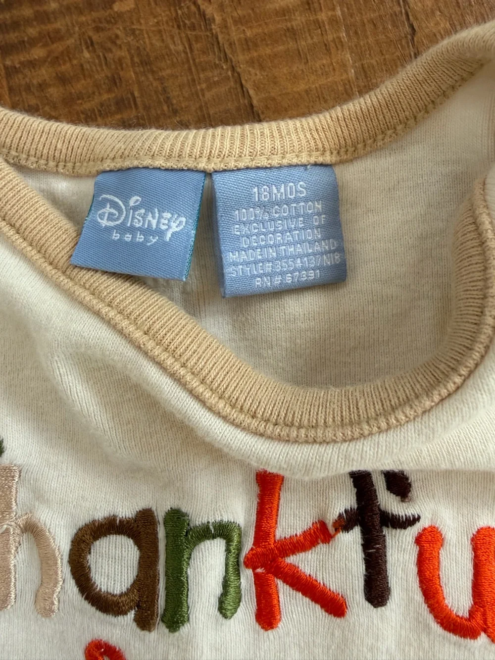 Disney baby thanksgiving